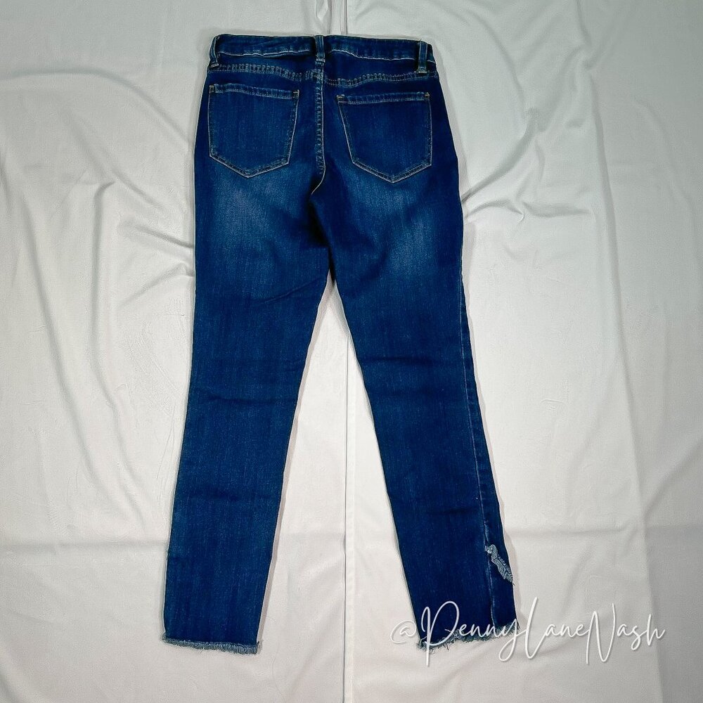 Eunina Mid Rise Skinny Ankle Frayed Jeans Size 27 - Picture 8 of 10